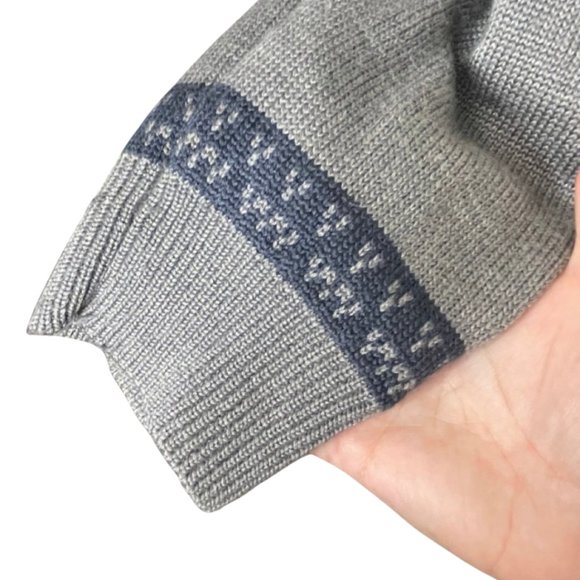 FRANK & OAK | Men's Gray & Blue Button Front Cardigan | Size L - Picture 5 of 11